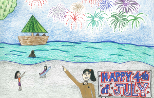 4th of July by Cristina G., age 13, from the Albert Leonard Middle School, New Rochelle, NY, USA.