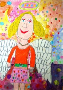 I As An Angel by Marta, age 8 from Latvia.