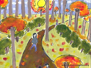 A Walk In The Autumn Leaves
