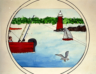 "Fishing at Cape Cod" by Dan, age 13 from USA