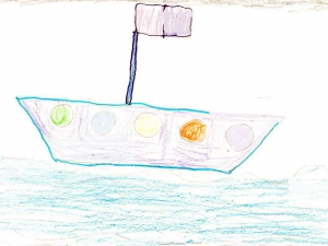 A Sailing Boat – Un Bote Navegando